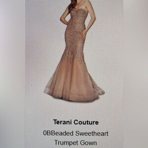 Pink Terani Couture Formal Dress